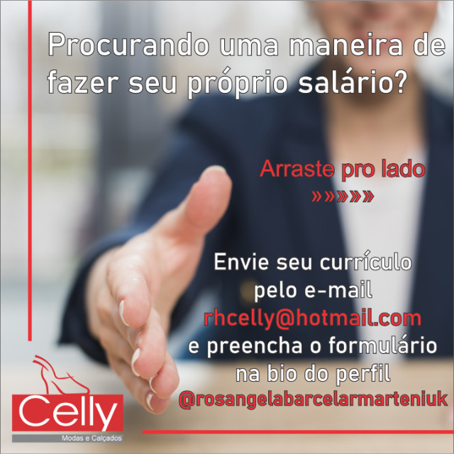 Vendedora Para a Loja Celly Calçados de Biguaçu e Antônio Carlos