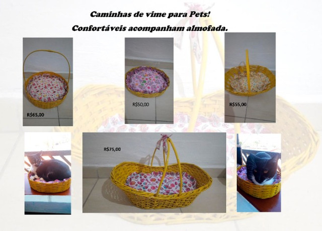 Caminhas de Vime para Pets