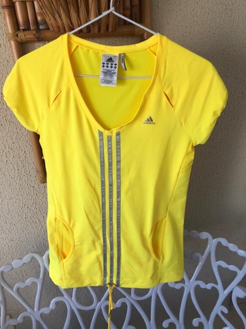 Camiseta de ginástica Adidas amarela - nova  - Foto 2