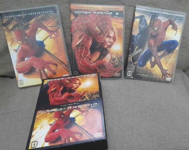 Box Homem-Aranha / Homem-Aranha 2 + Homem-Aranha 3: 5 DVDs 
