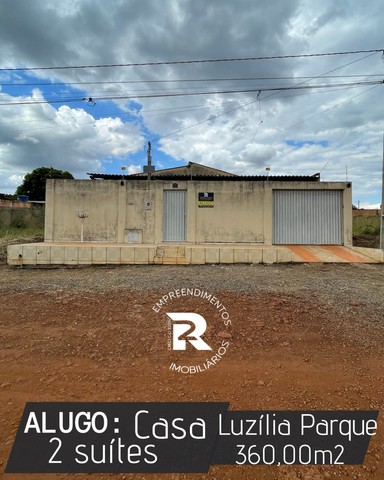 Alugo Casa com 2 Suítes no Luzília Parque. Luzia?nia/GO