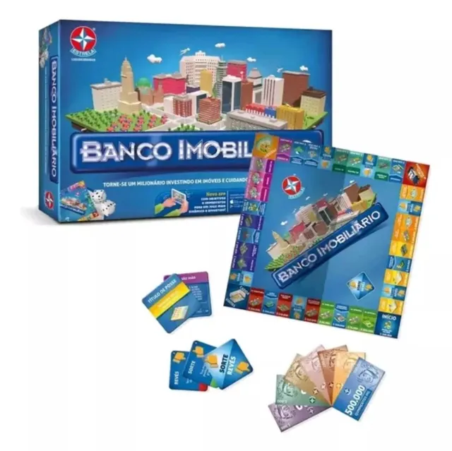 Antigo Jogo Banco Imobiliário Anos 90 Conservadíssimo! Disponível Novamente  para Venda., Jogo de Tabuleiro Estrela Usado 37589697