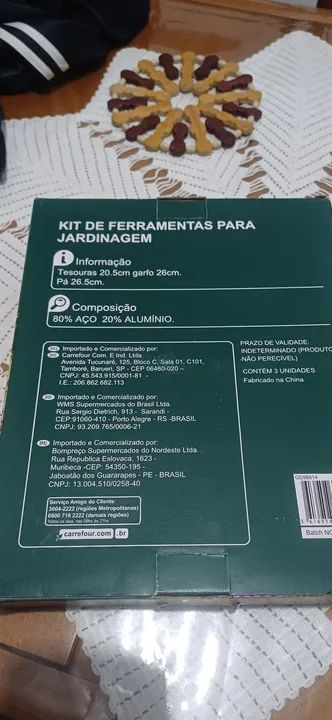Kit de ferramentas de jardinagem com design floral - Foto 4