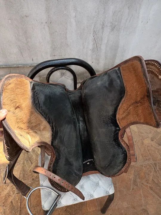 Sela de Montaria em Couro profissional com loro - Foto 3