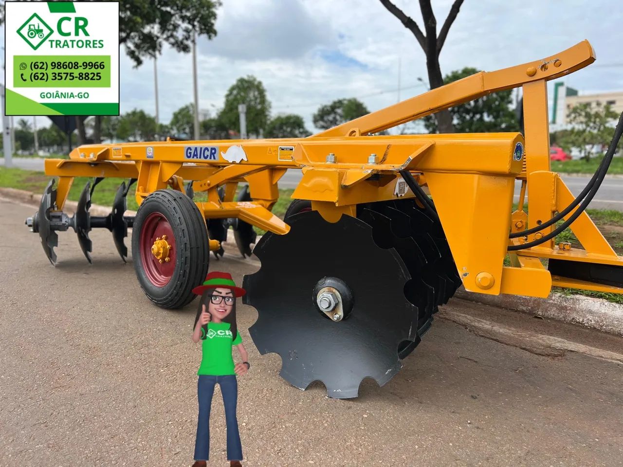 Grade Aradora 14x28 TATU - CR Tratores - Foto 3