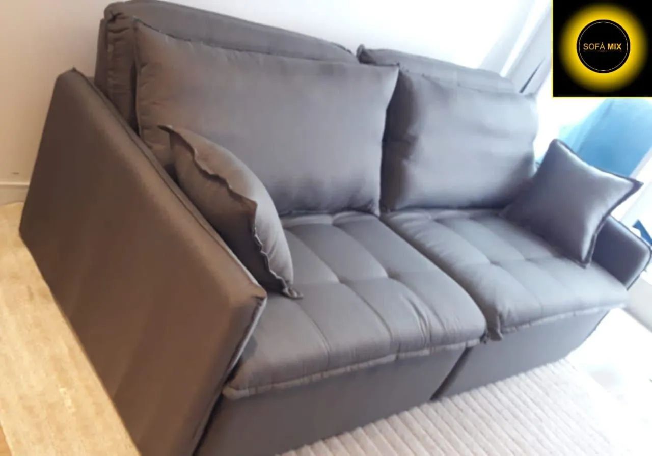 SOFÁ SEM CAIXA <br>Requinte conforto e Elegância <br>Em veludo Premium - Foto 4