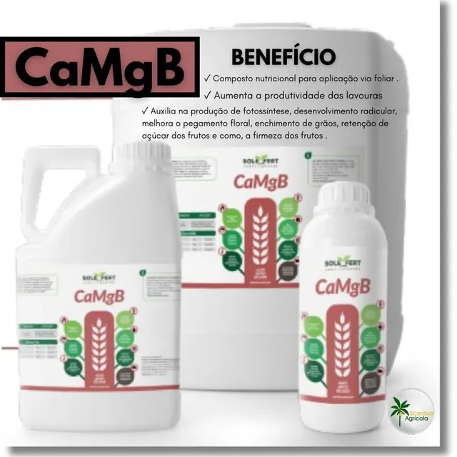 Ca + Mg + B - MAGNÉSIO + CÁLCIO + BORO