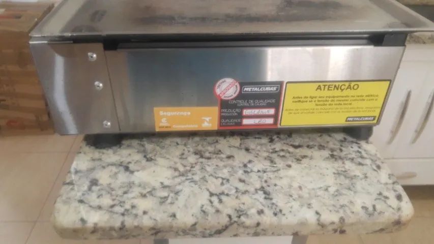 Grill Elétrico 70cms MGE-70 Metalcubas Aço Inox Escovado- 220V - Seminovo e revisado - Foto 2