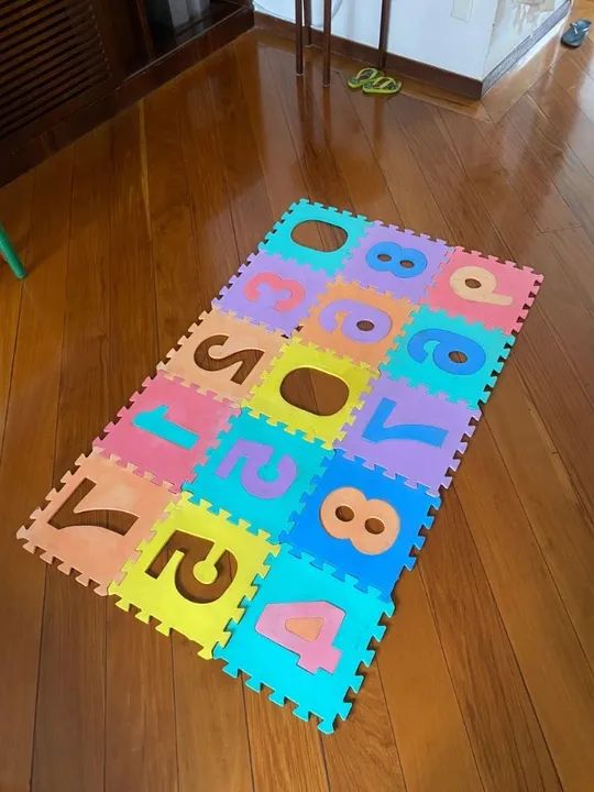 kit 15 tatame infantil números - Foto 3