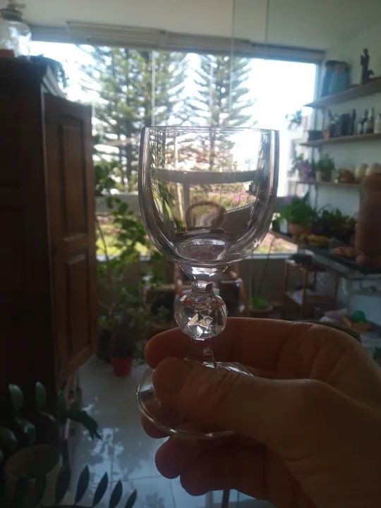 Taças de cristal tcheco 