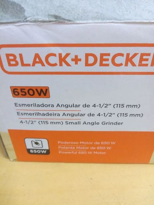 Lixadeira 650w Black Decker nova zero na caixa  - Foto 3