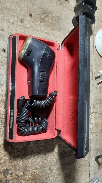 Barbeador Philips elétrico philishave vintage colecionador 