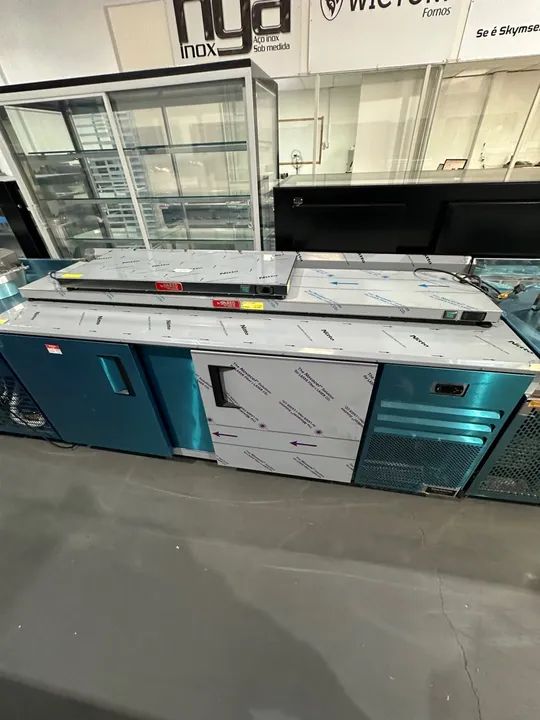 Balcão de Seriço 2M total inox Venâncio 