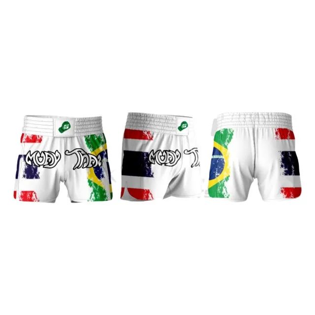 Short Muay Thai Bermuda Calção Tailandês Gfighter Kickboxing - Foto 2