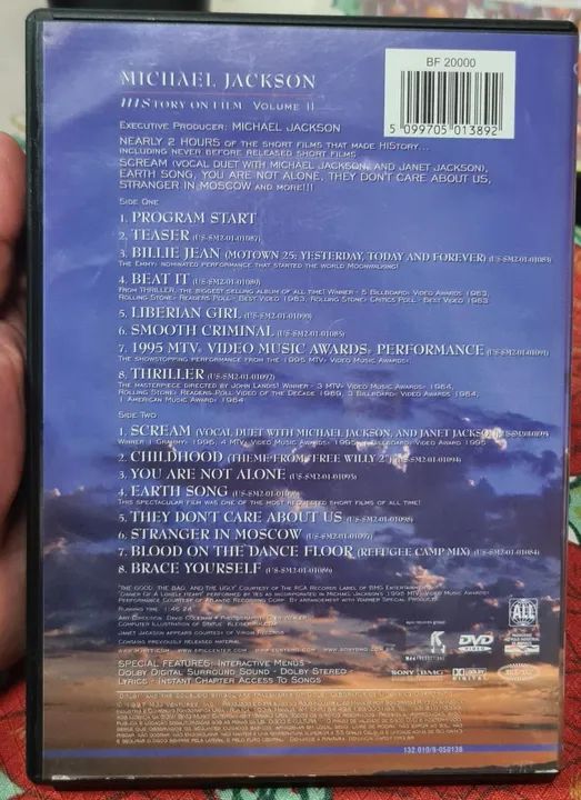 DVD Michael Jackson - History On Film Volume II - Foto 2