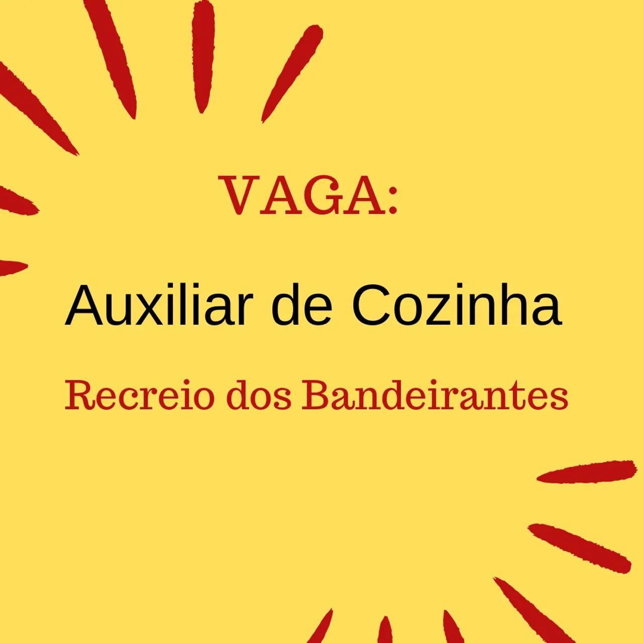 Auxiliar de Cozinha - Recreio dos Bandeirantes