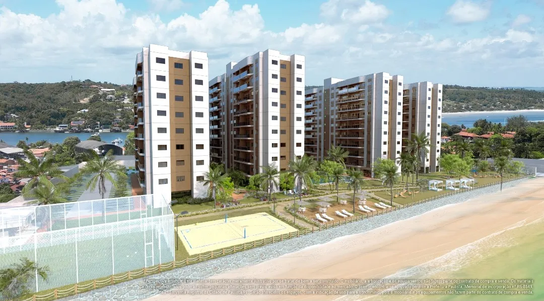 Pé na areia Maria Farinha 60 metros quadrados com 3 quartos em Maria Farinha - Paulista -
