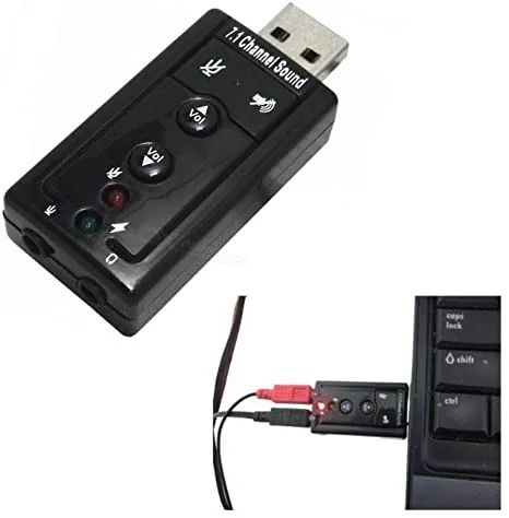 Placa de Som Externa áudio USB pra Computador ou Notebook entrada para Fone e microfone - Foto 3
