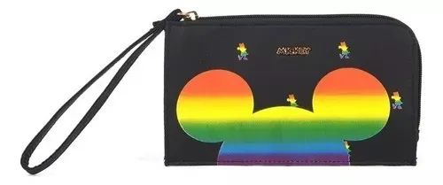 Nécessaire Mickey Porta Celular Porta Documento - Preto - Foto 2