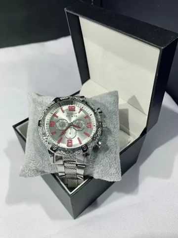 Relogio pulso luxo  aço Inoxidável 