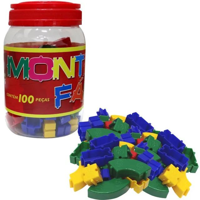 Bloco De Montar Facil Color C/100un 7695607