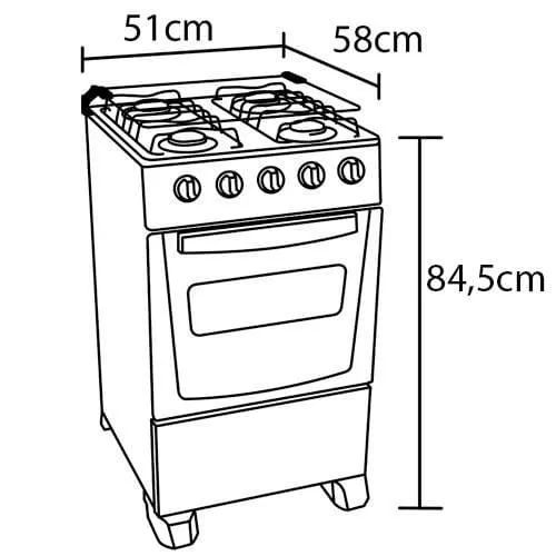 Fogão 4 bocas Itatiaia acendimento manual.  - Foto 3