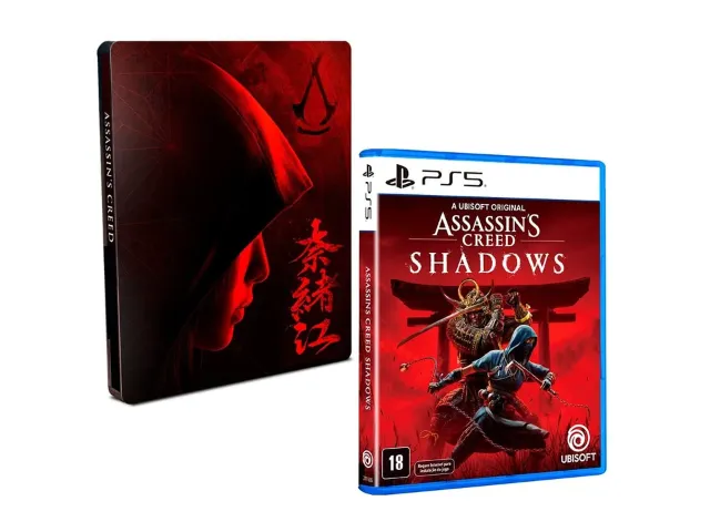 Jogo Assassins Creed Shadows - Versão Especial Steelbook - Lacrado Novo!! Edição Nacional