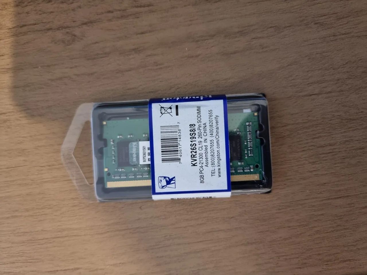 Memória RAM Kingston 8GB DDR4 2666MHz