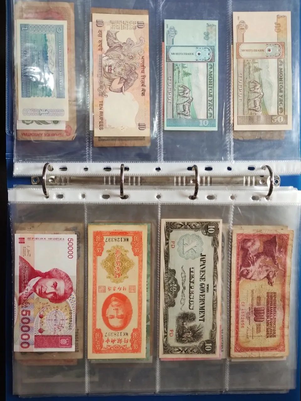 Coleção de 60 cédulas e 60 moedas antigas - Foto 2