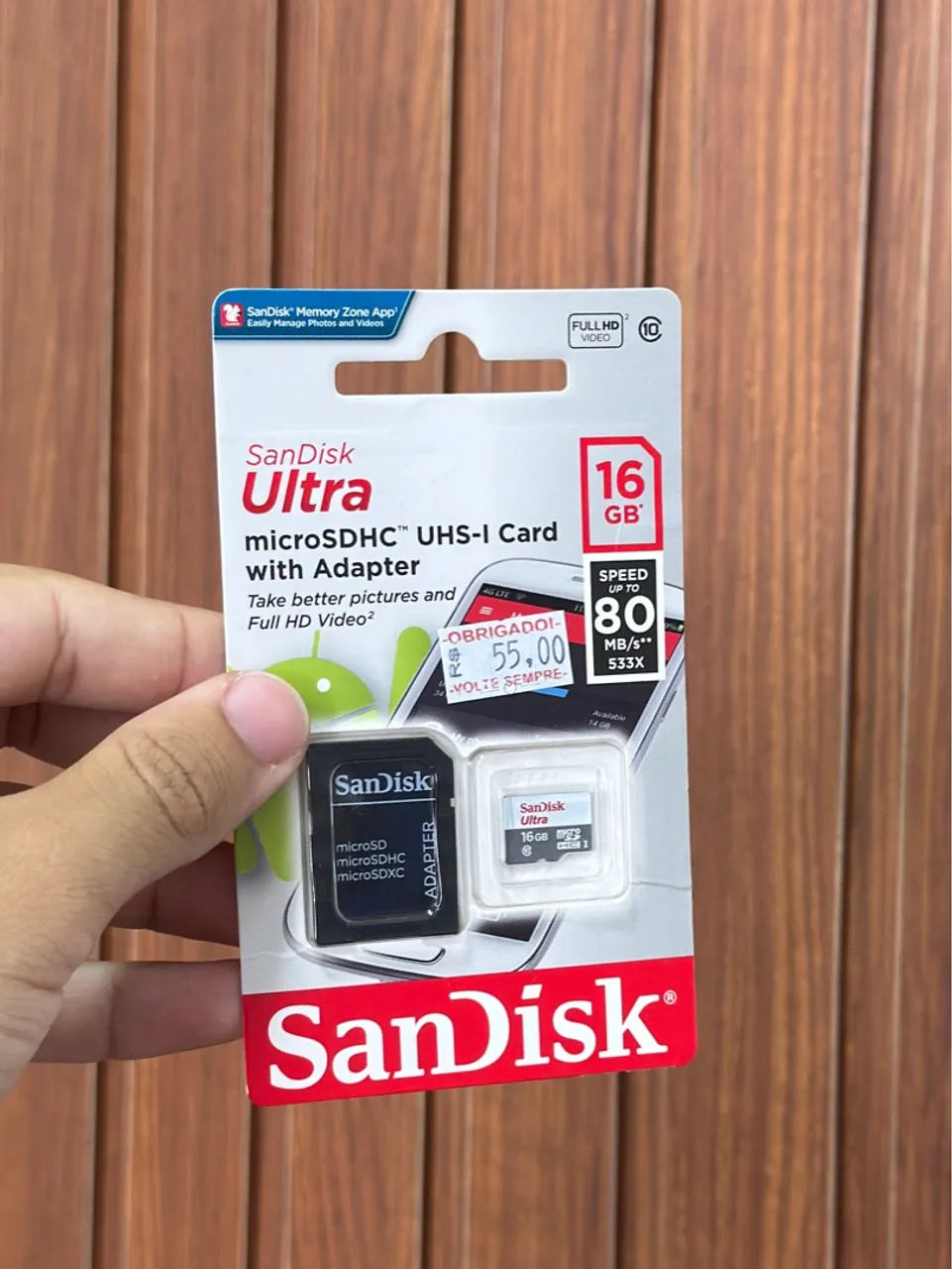 16GB SANDISK CARTÃO DE MEMÓRIA SD CARD