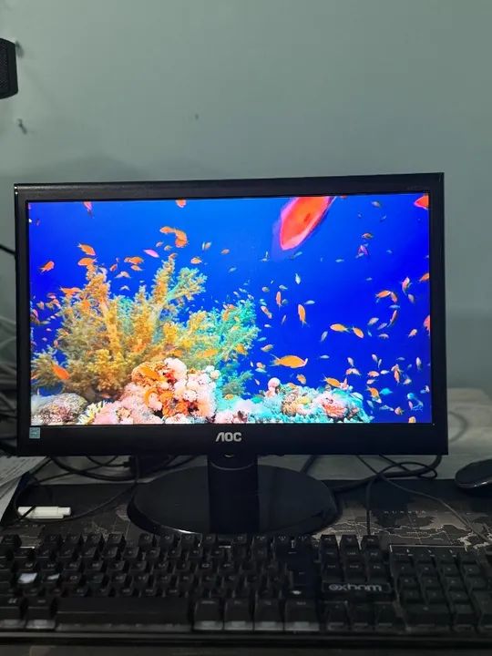 Monitor Aoc Led, 18.5 polegadas, Widescreen, Vga - E970swnL - Foto 2
