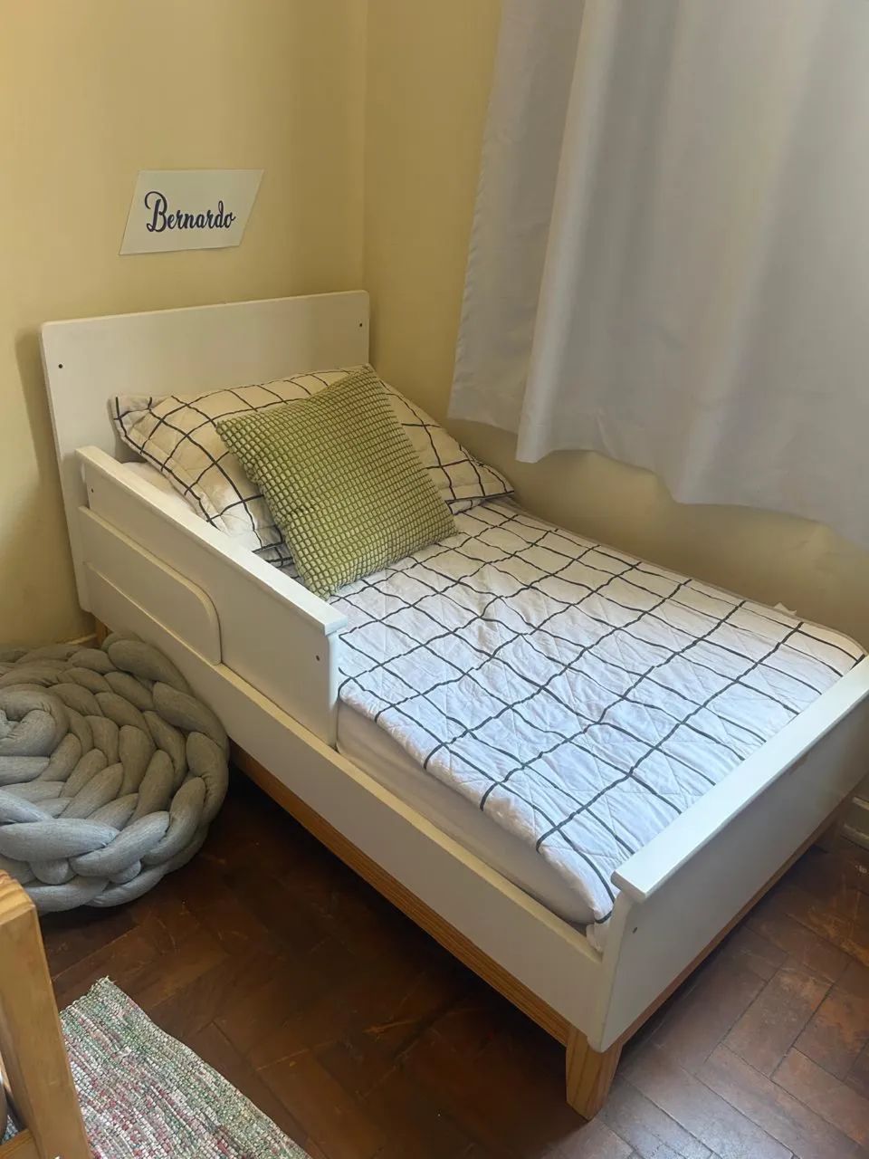 Cama Bebê que vira Berço com colchão  - Foto 2