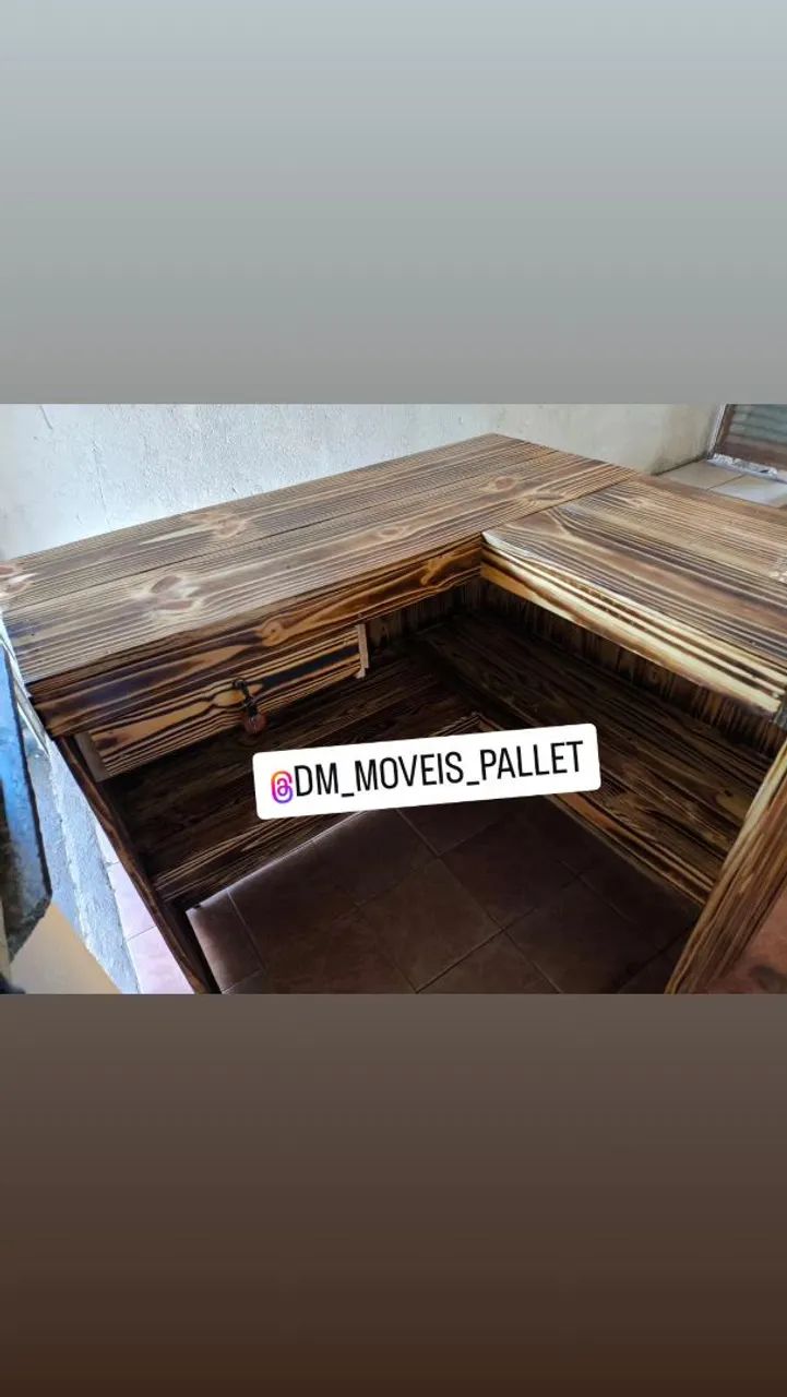 Balcão caixa pallet A pronta entrega  - Foto 3