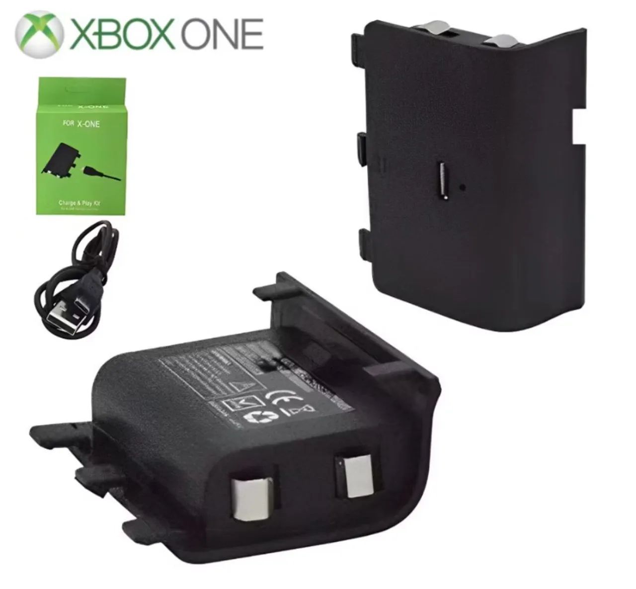 Bateria com cabo para controle Xbox one S normal e fat - Foto 2