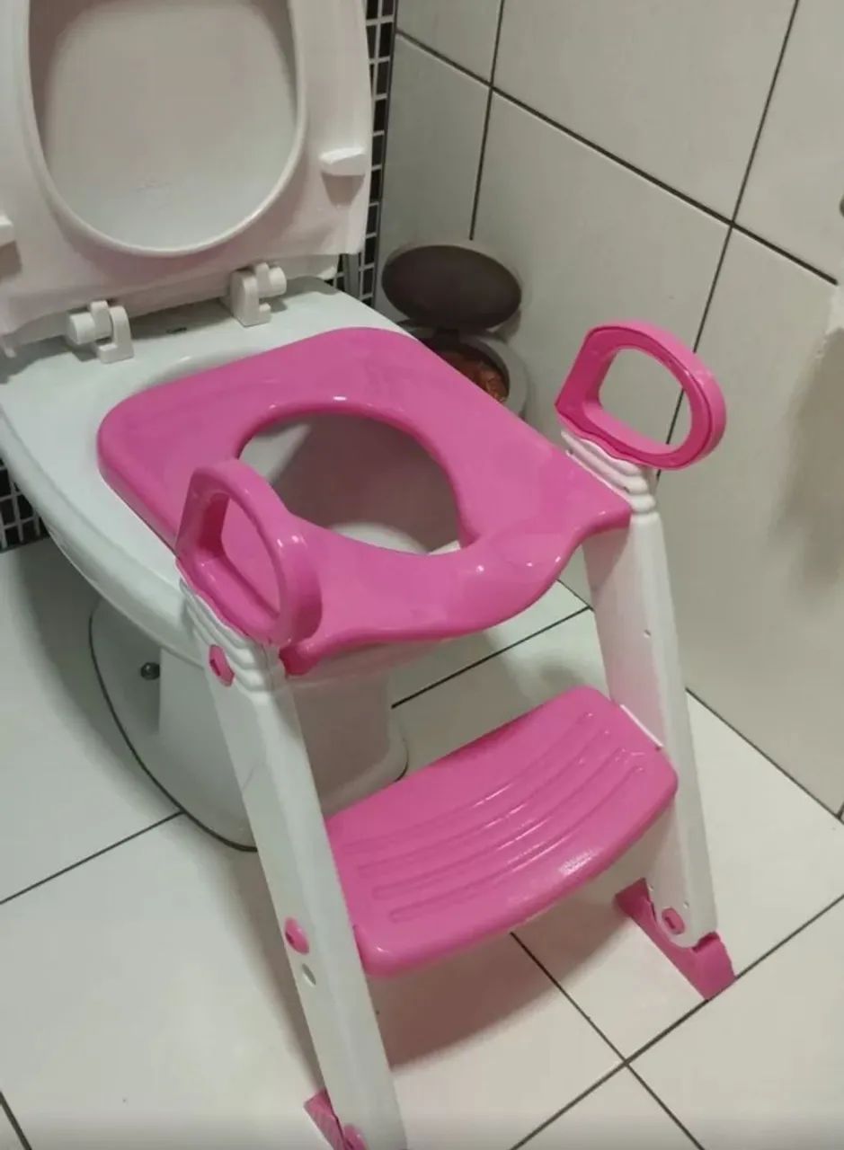 Troninho Infantil Com Escada Assento Redutor Vaso sanitário - Foto 4