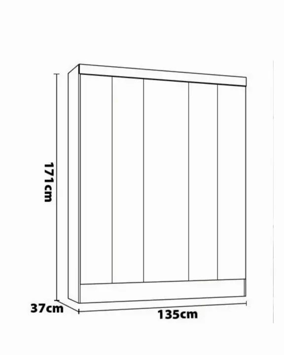 Guarda-Roupas 4 Portas Branco - Novo - Foto 3