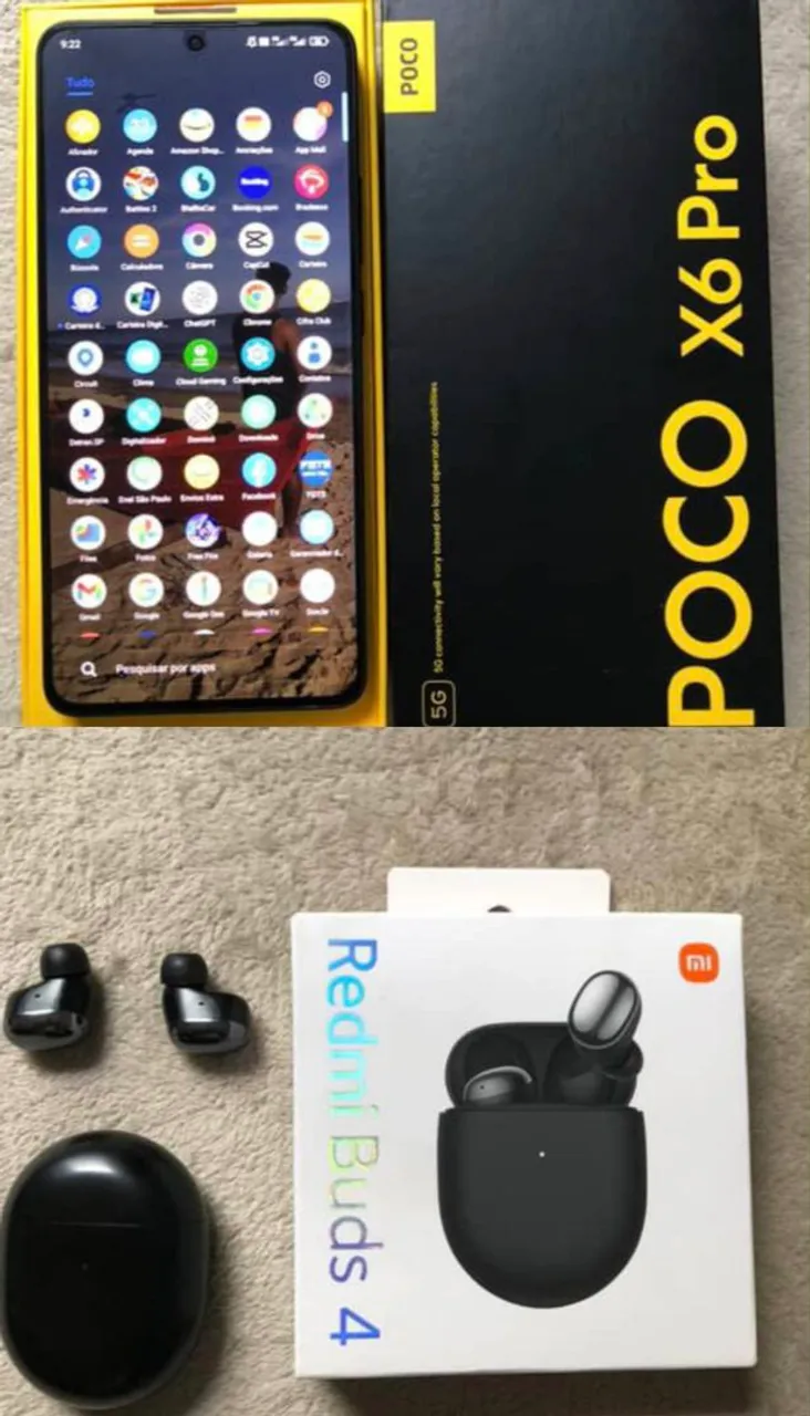 poco x6 pro 5g 512gb + Fone original Xiaomi Redmi buds 4