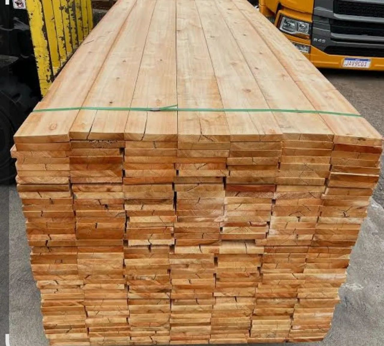 Tábua de eucalipto tratado usadas em estado de Nova 