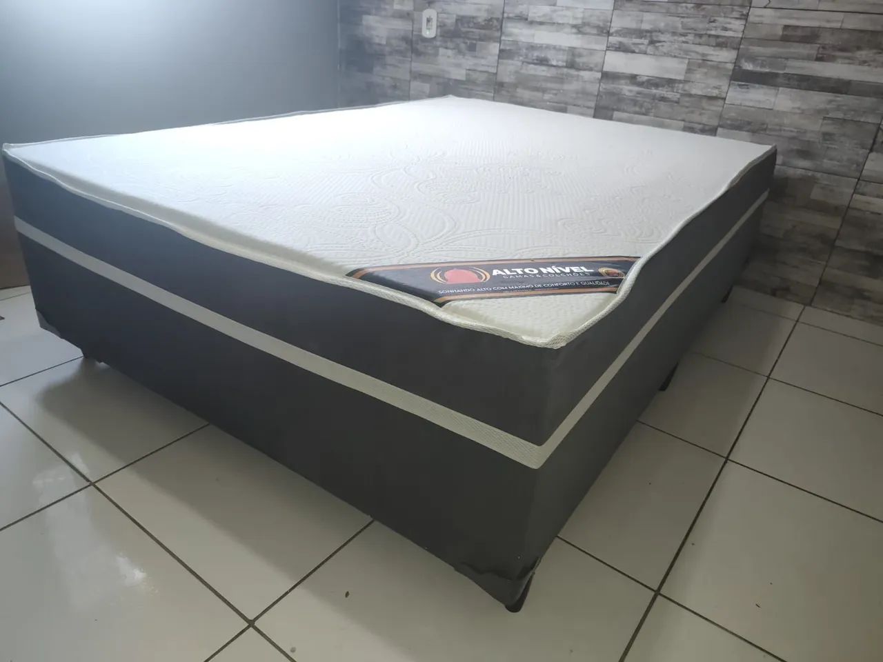 CAMA BOX CASAL ESPUMA D33 COM MOLAS ENSACADAS - Foto 2
