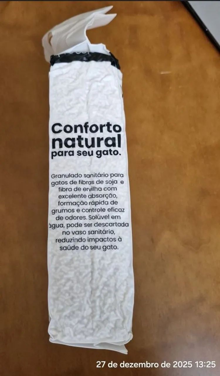 Areia de Gato de Tofu - Aglomerante Sem Poeira e Lavável no Vaso Sanitário - 2,5 KG - Foto 4