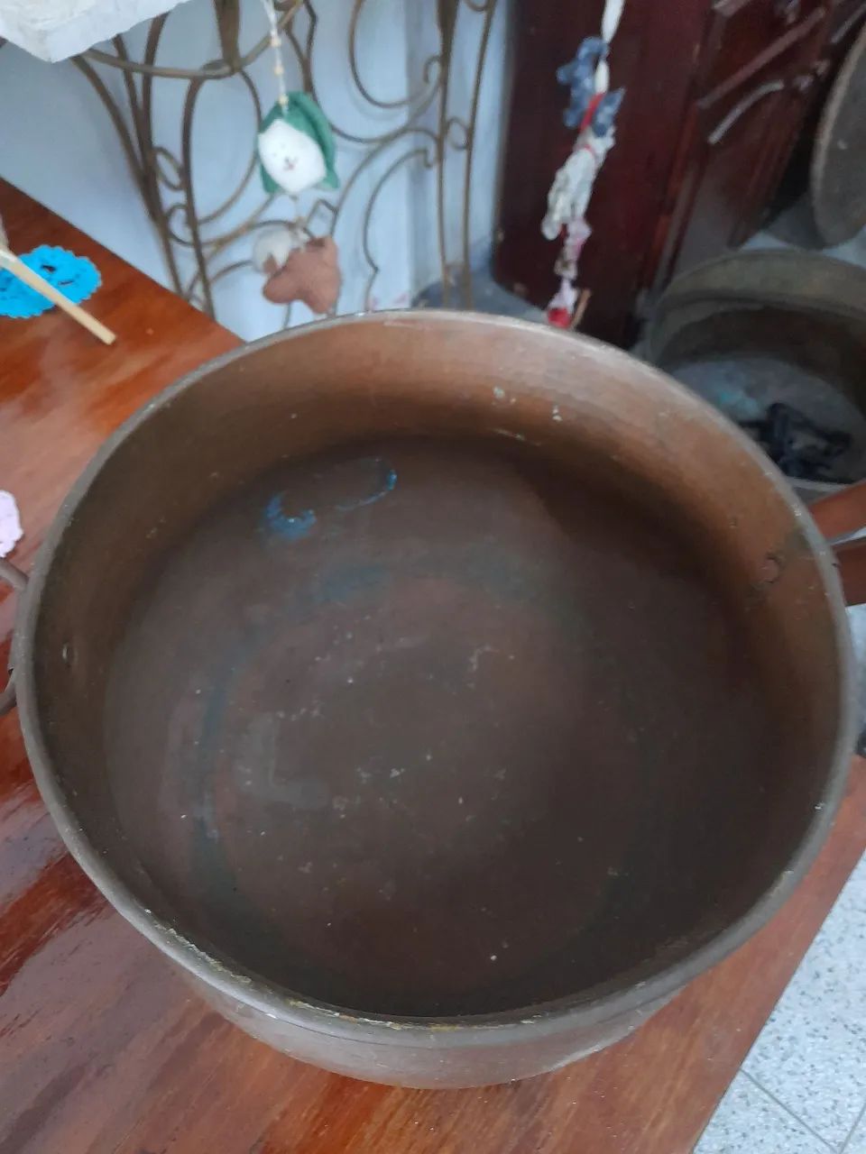 Caldeirão de Cobre Antigo - Foto 2