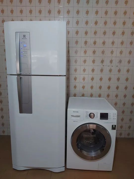 Geladeira Electrolux Frost Free + Lava e seca Samsung Semi novos 110v