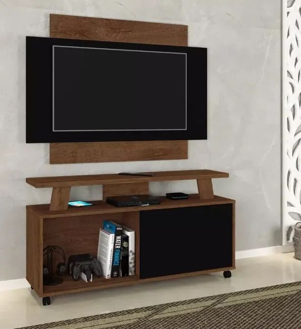 Rack with Black/Wooden Panel