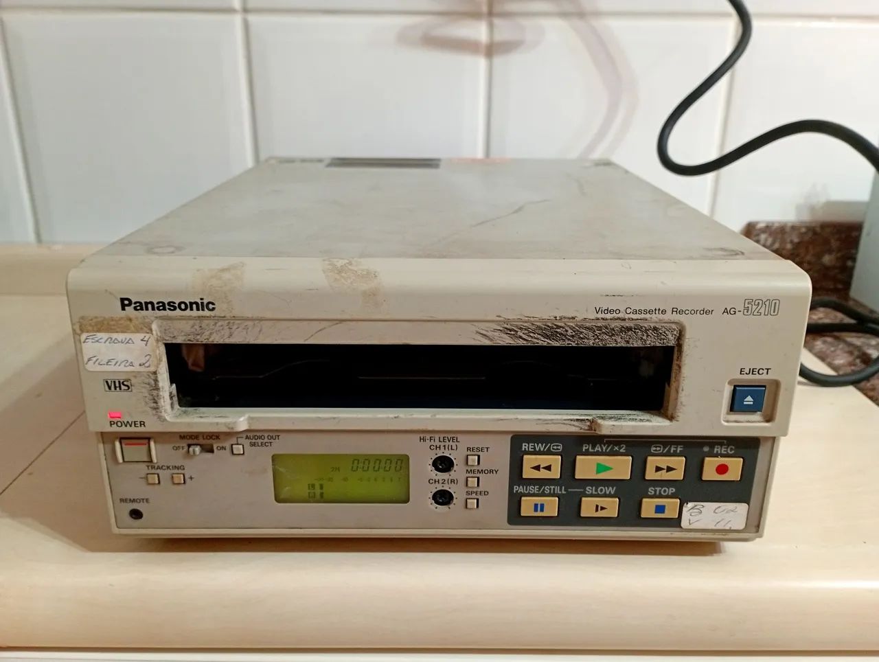 Aparelho Vídeo Cassete VHS Recorder AG-5210 Panasonic  - Foto 2