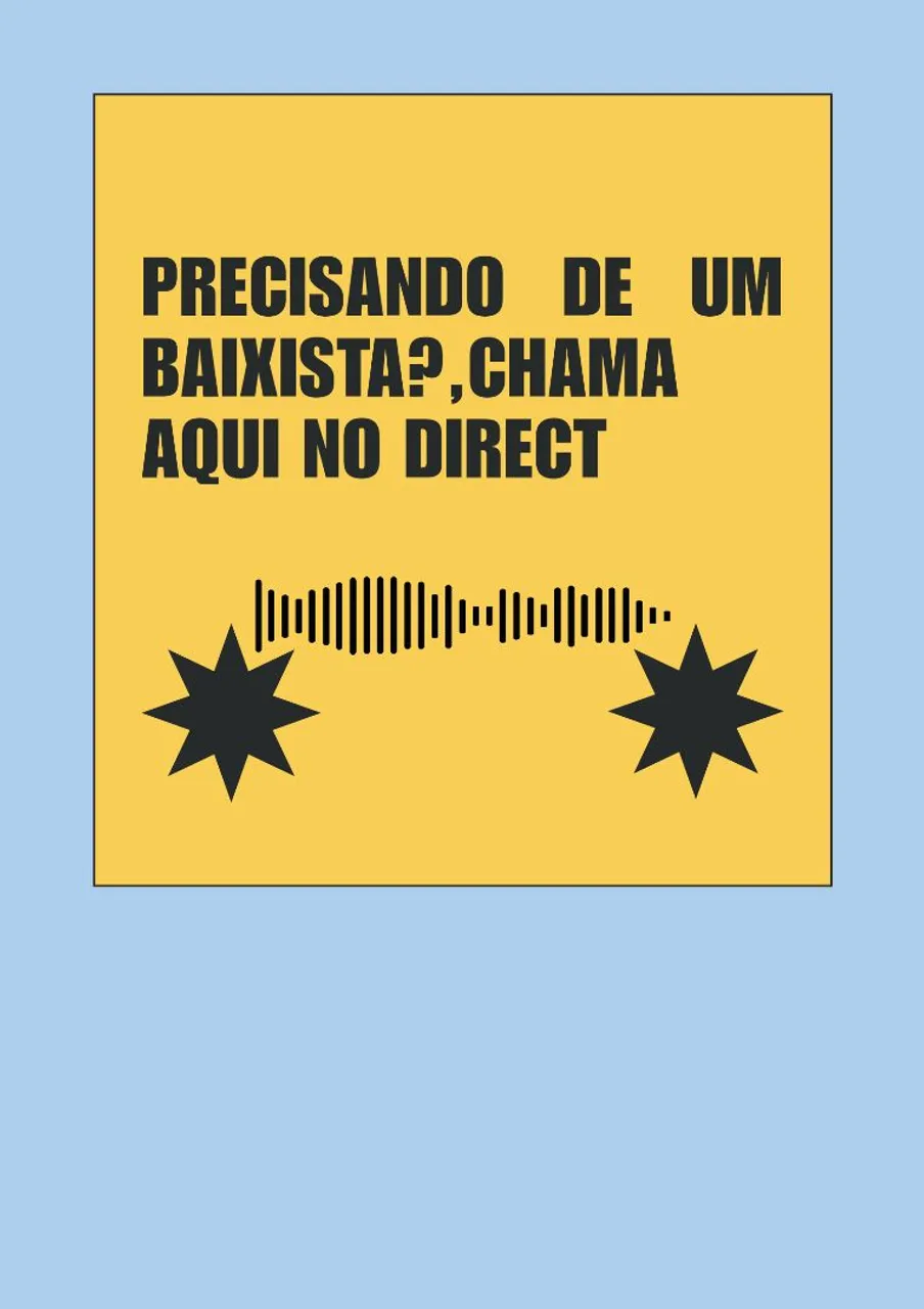 Precisa de um baixista? Chame aqui!