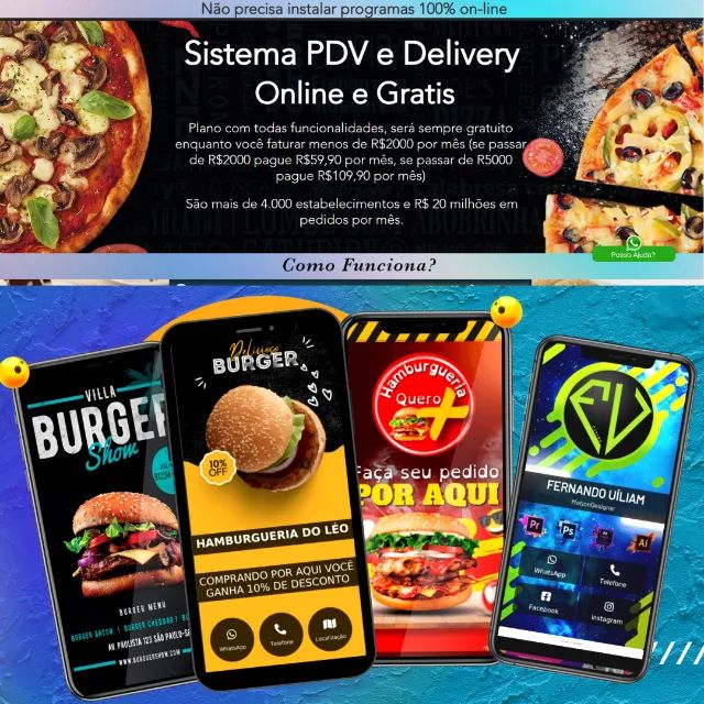 Sistema PDV + Catálogo Digital Instadelivery - Comece Grátis - Foto 3