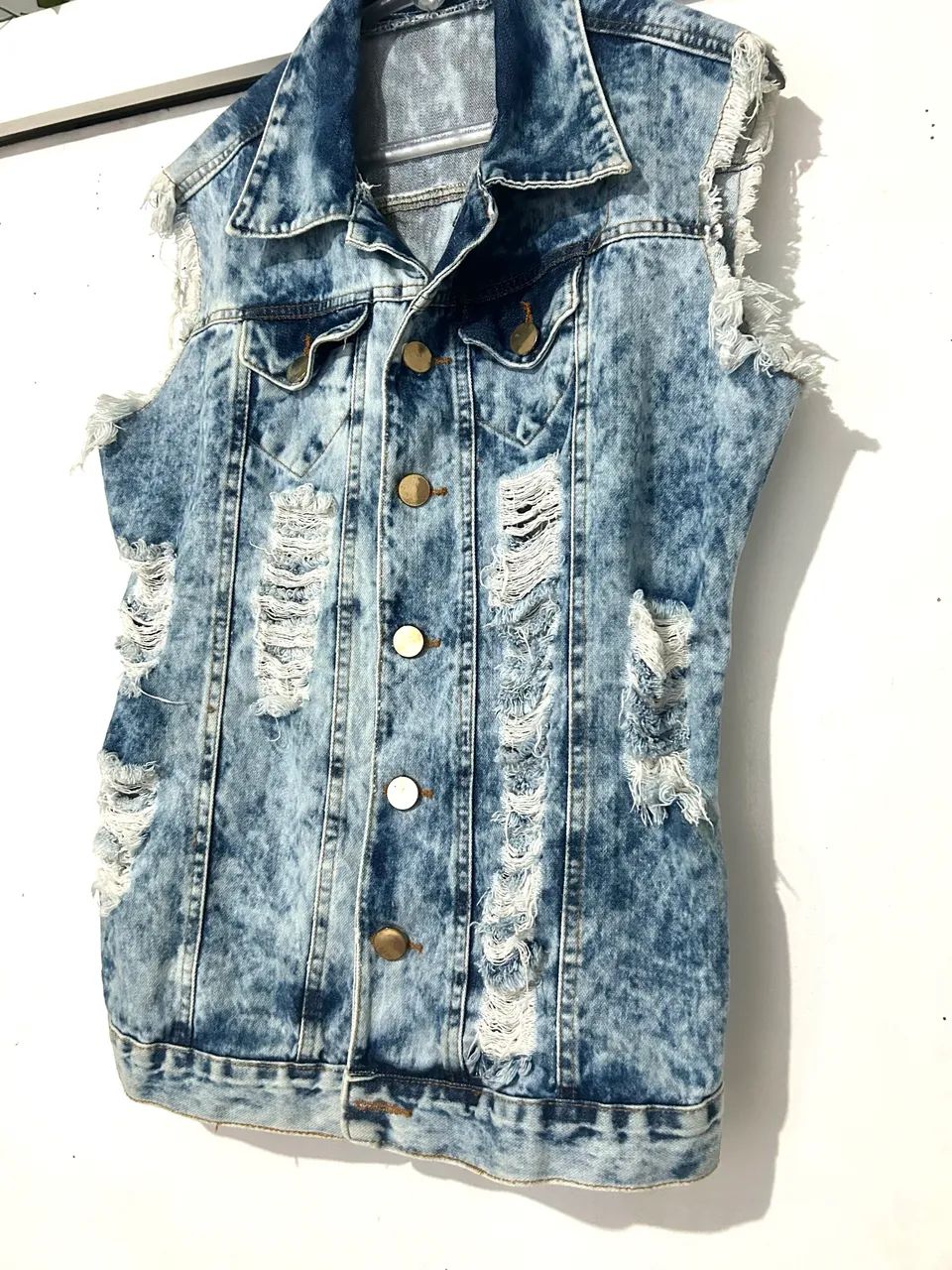Colete jeans feminino  - Foto 2