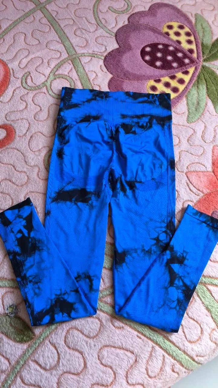 Calça Legging Azul Empina Bumbum  - Foto 2
