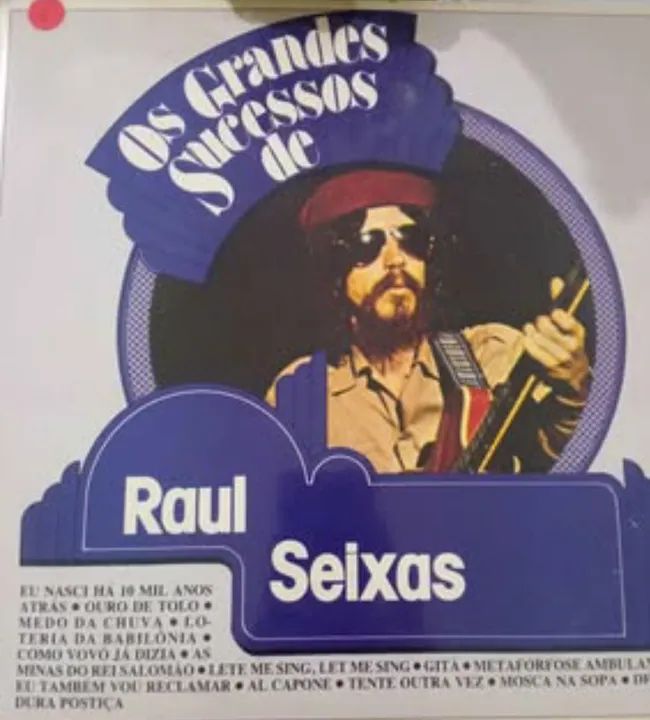 LP Raul Seixas, Os Grandes sucessos de Raul Seixas, capa e disco impecável.
