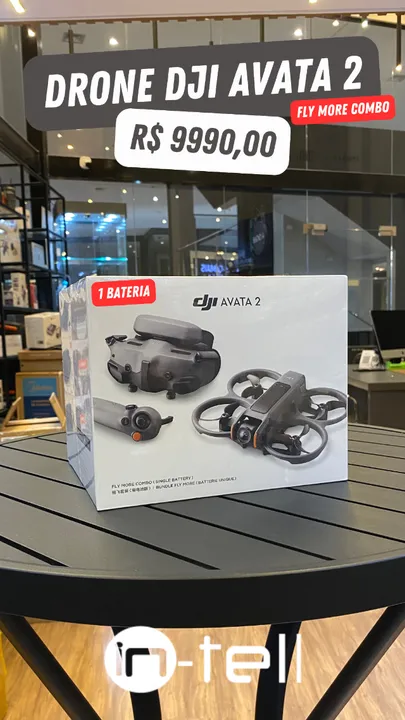 Drone Dji Avata 2 combo com 1 bateria